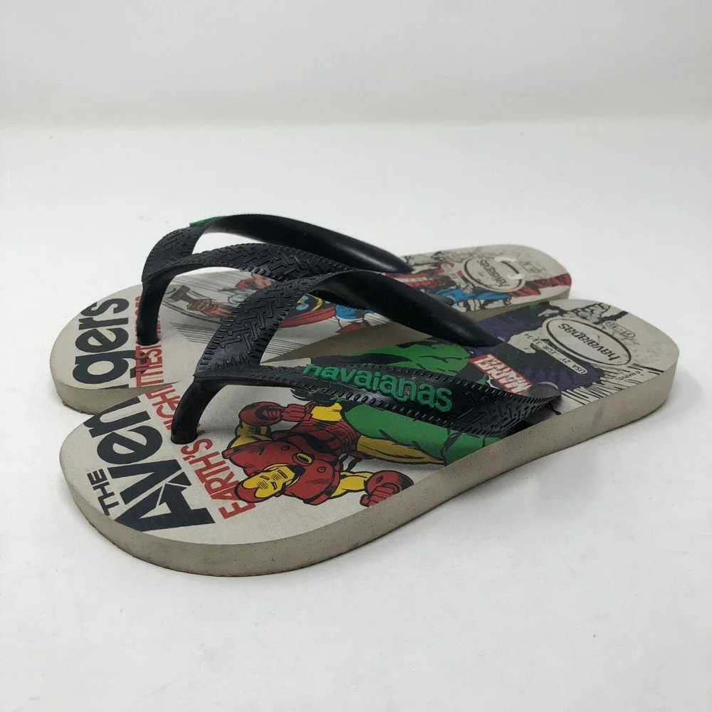 Havaianas Avengers Flip Flops Sandals Big Kids 2 Hulk Thor Captain America
